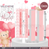 20 Designs | Valentine Themed Pen Box Template | Canva Editable | Ready to Print PDF A4 Size - Image 8